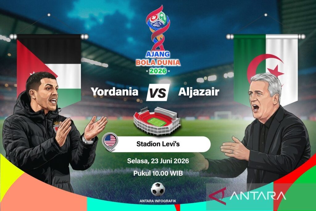 Aljazair meraih kemenangan pertamanya setelah mengalahkan Jordan 2-1