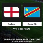 Inggris vs Republik Demokratik Kongo: Pertarungan sengit perebutan 16 besar