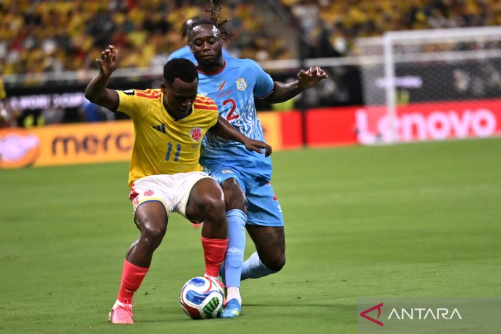 Kolombia lolos ke babak 32 besar setelah mengalahkan Republik Demokratik Kongo 1-0