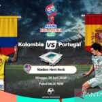 Lineup Kolombia vs Portugal, Ronaldo tetap menjadi andalan