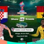 Lineup Kroasia vs Ghana, kedua tim melakukan perubahan