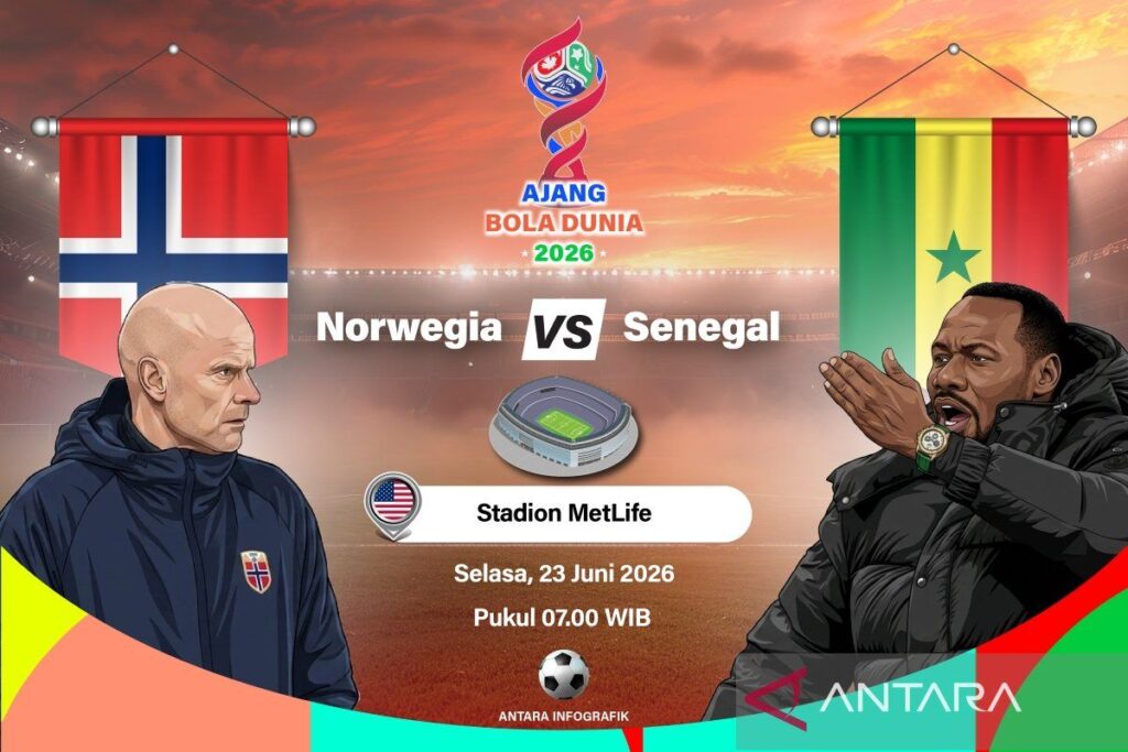 Lineup Norwegia vs Senegal: Pertarungan sengit di lini depan