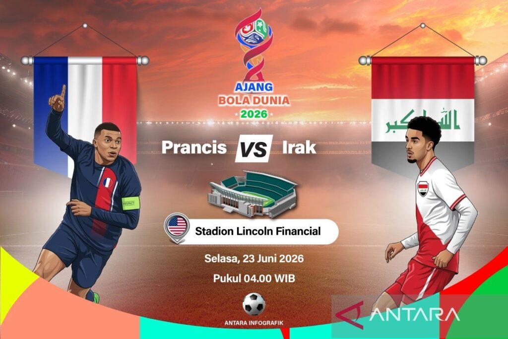 Lineup Prancis vs Irak: Les Blues ingin segera menutup 32 besar