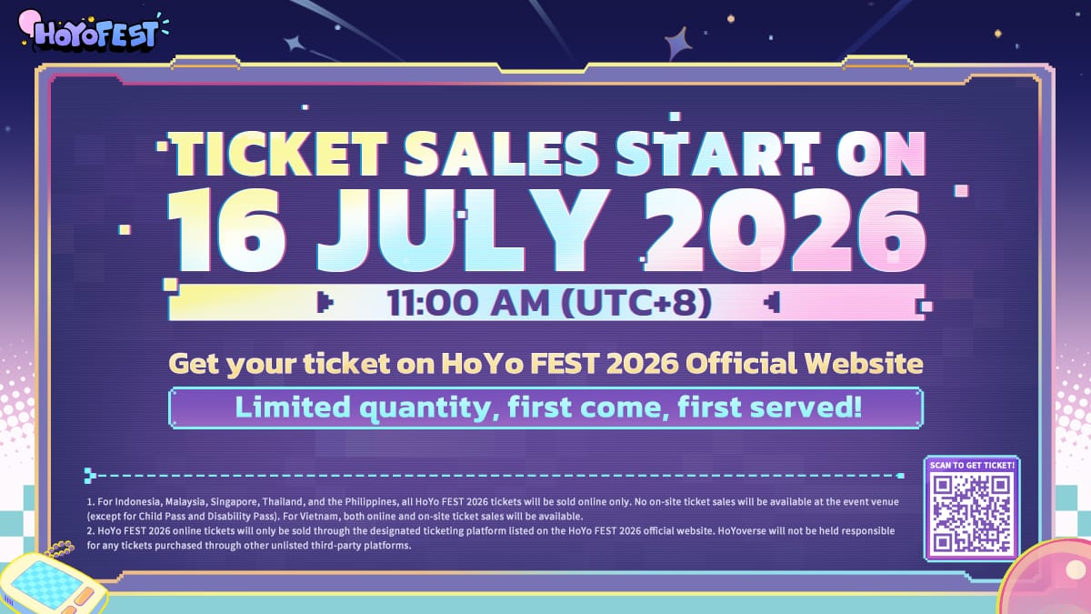 HoYo FEST 2026 kembali ke Jakarta, tiket dijual mulai 16 Juli
