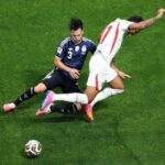 Babak pertama antara Inggris dan Argentina berlangsung sengit, skor masih nol