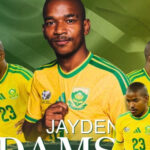 Gelandang tim nasional Afrika Selatan, Jayden Adams, meninggal dunia pada usia 25 tahun