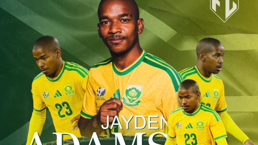 Gelandang tim nasional Afrika Selatan, Jayden Adams, meninggal dunia pada usia 25 tahun