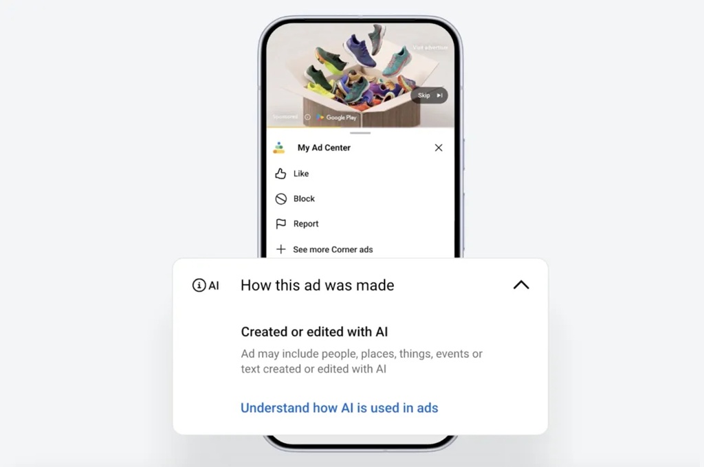 Google menambahkan label untuk iklan yang dihasilkan AI di Penelusuran, YouTube, dan Discover