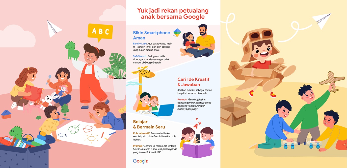 Google mengundang orang tua untuk menjadi mitra dalam petualangan digital anak-anak di era kecerdasan buatan