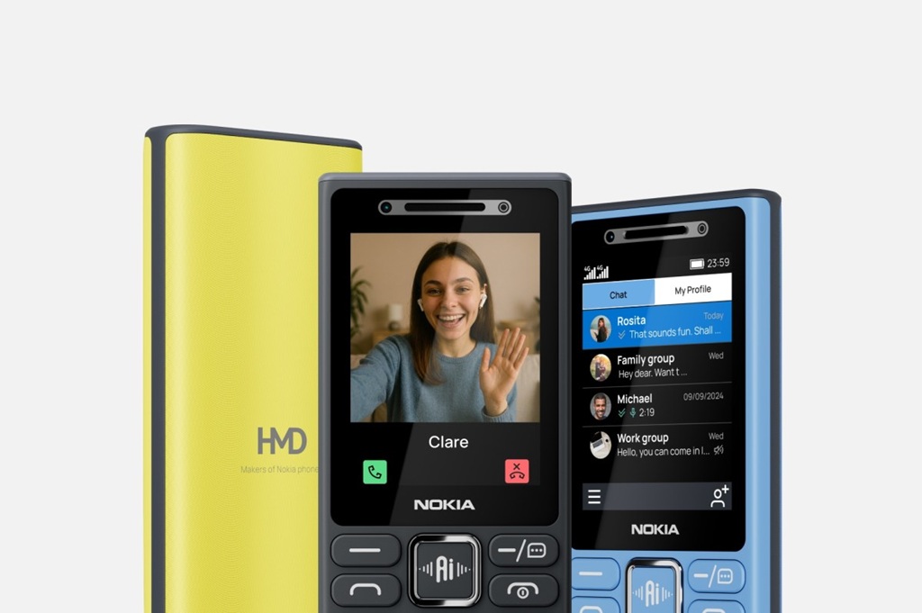 HMD mengumumkan empat ponsel Nokia yang menampilkan tombol kecerdasan buatan