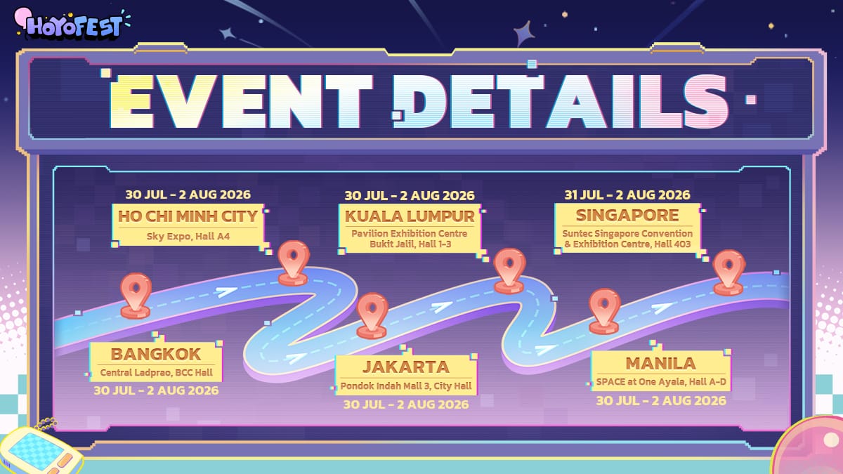 HoYo FEST 2026 kembali ke Jakarta, tiket dijual mulai 16 Juli