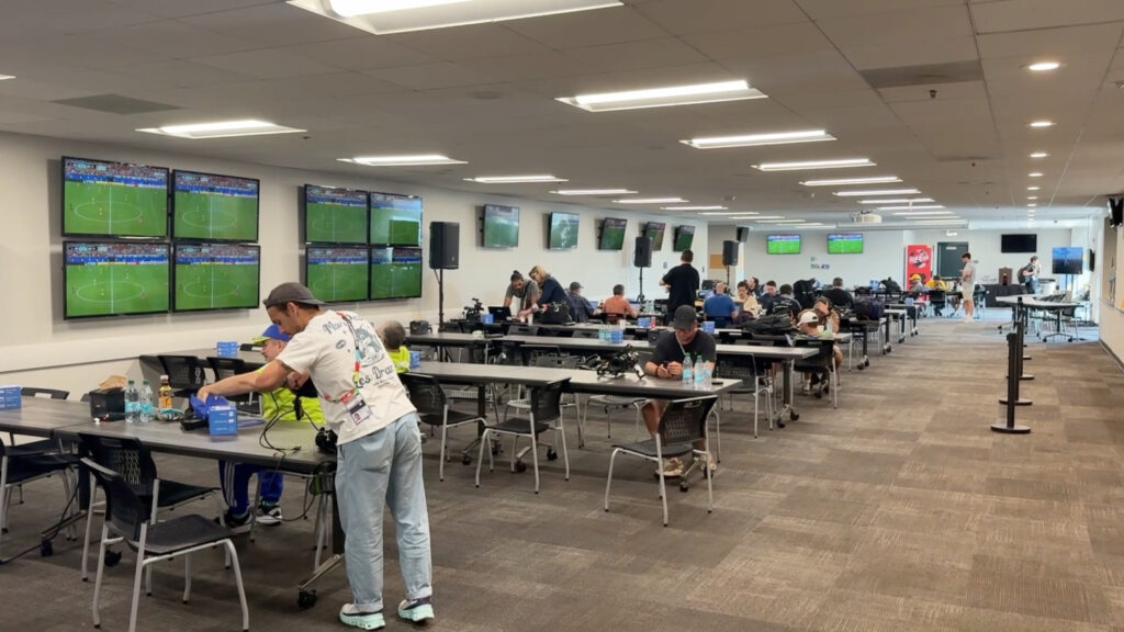 Intip pusat media di Philadelphia, dan sambut reporter dari Prancis vs. Paraguay