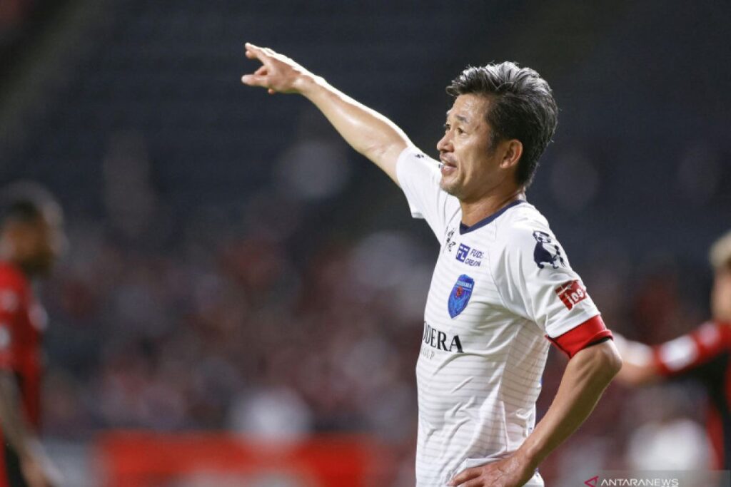 Kazuyoshi Miura mencetak gol pertamanya dalam empat tahun pada usia 59 tahun