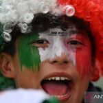 Kegembiraan dan ekspresi suporter Meksiko di babak 32 besar Piala Dunia 2026