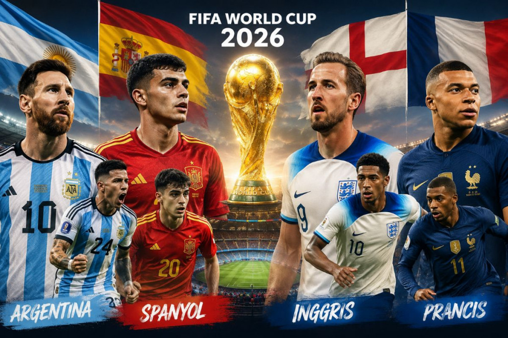 Link jadwal semifinal Piala Dunia 2026, Prancis vs Spanyol hingga Argentina vs Inggris