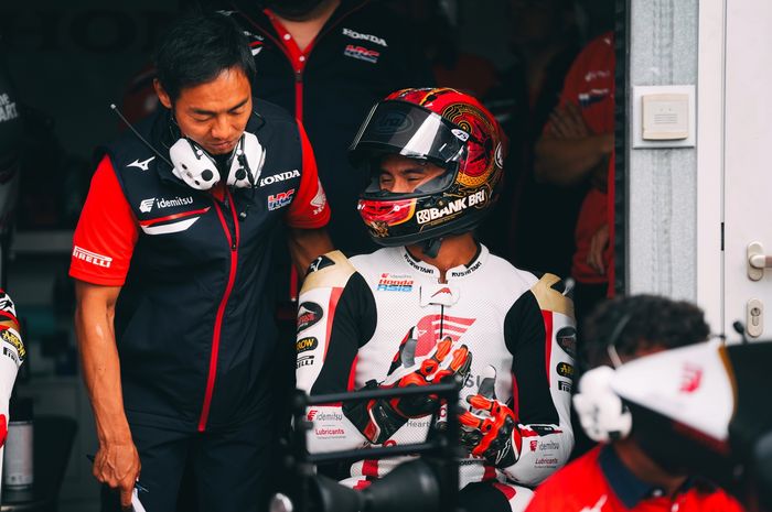 Lolosnya Mario Agi langsung ke Q2 Kejuaraan Moto2 Jerman menjadi catatan paling positif bagi bos tim Honda Asia itu