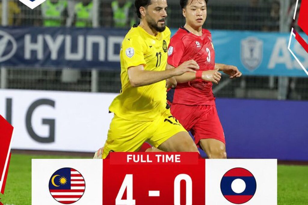 Malaysia menghancurkan Laos 4-0 di Piala Asia 2026