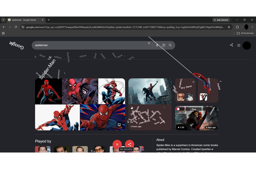Pencarian Google memiliki telur Paskah Spider-Man, berikut cara mencobanya