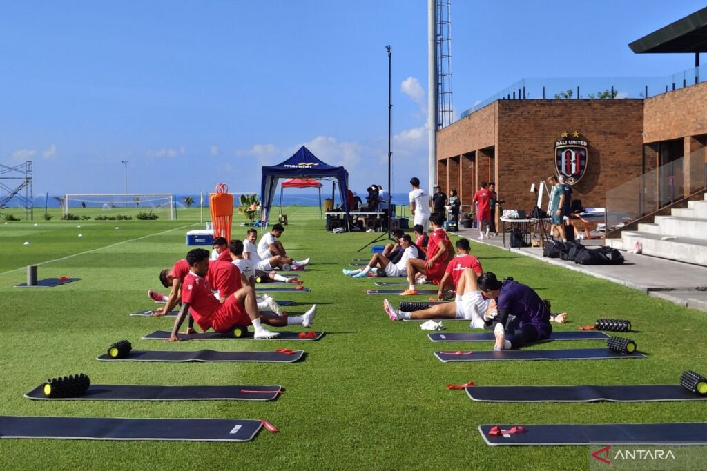 Penguatan fisik menjadi roster utama TC timnas Indonesia di Bali