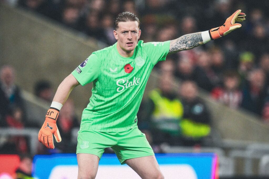 Pickford menjadi pemain Inggris yang paling banyak memainkan pertandingan di Piala Dunia