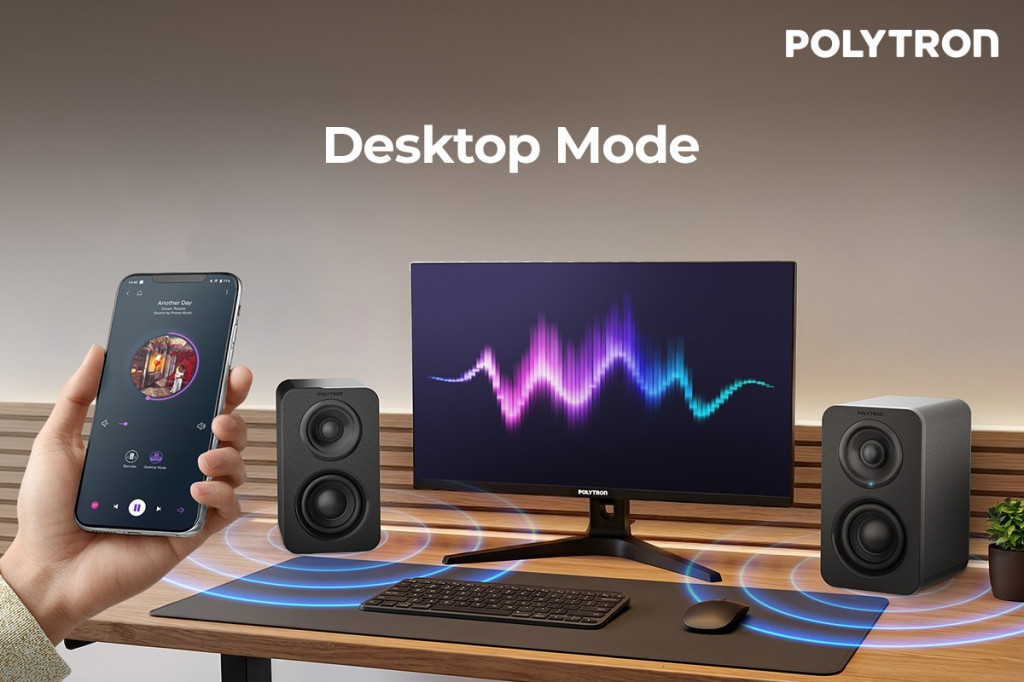 Polytron Audivo PHS 5B, speaker desktop kelas studio untuk produktivitas kreatif