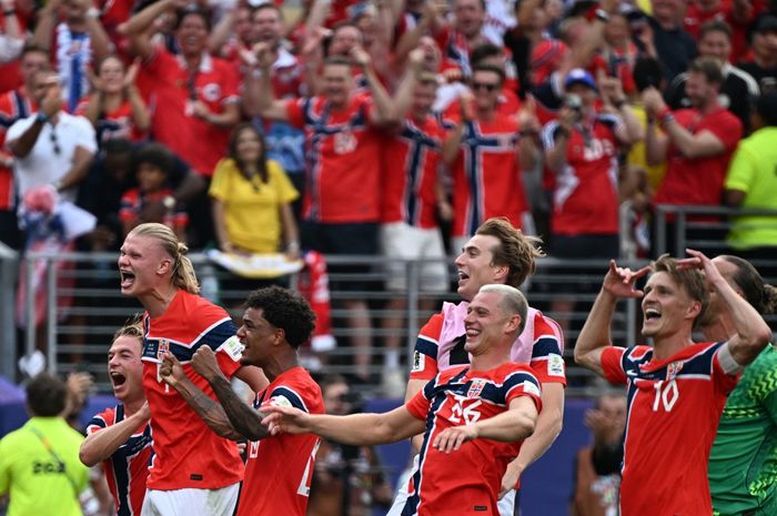 Reaksi Erling Haaland usai kemenangan Norwegia atas Brasil dan mengukir sejarah di Piala Dunia 2026