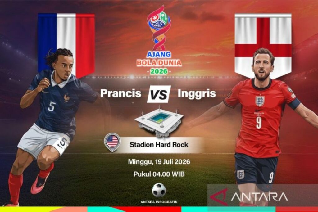 Rekor pertemuan Prancis dengan Inggris: melawan The Blues