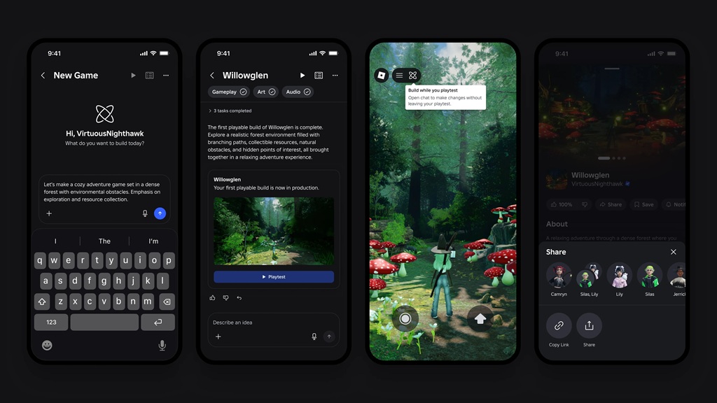 Roblox kini bisa membuat game mobile menggunakan AI, cukup ketik perintah tanpa pemrograman