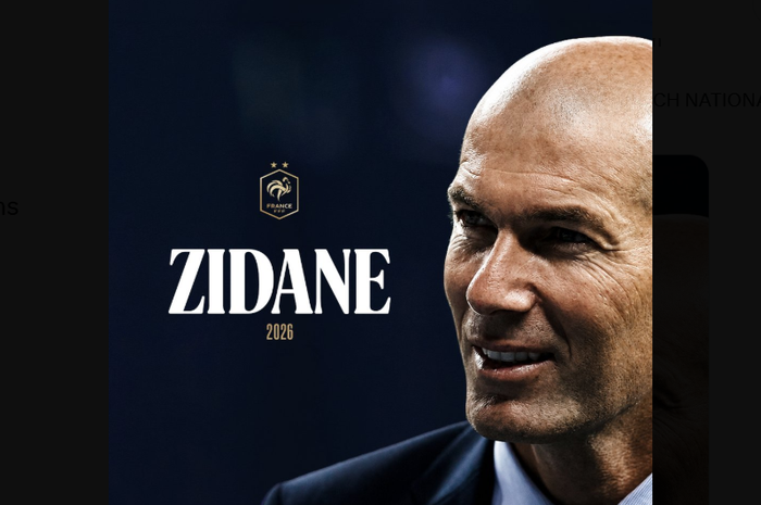 Secara resmi - Zinedine Zidane melatih tim nasional Prancis, dan tradisi juara dunia terus berlanjut
