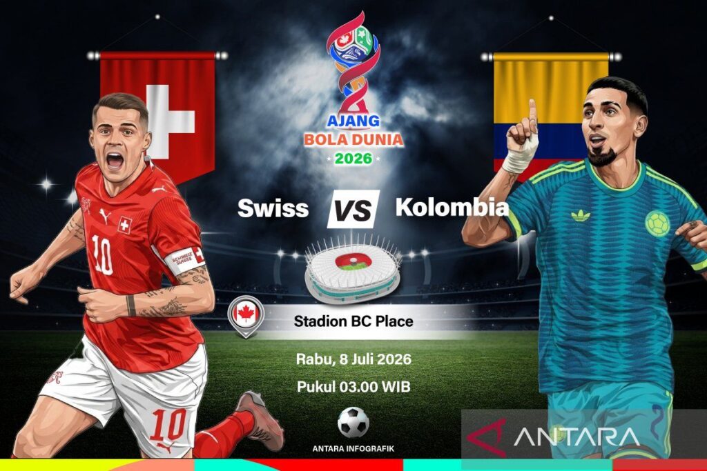Sekilas konfrontasi Swiss dan Kolombia, adu disiplin menuju babak perempat final