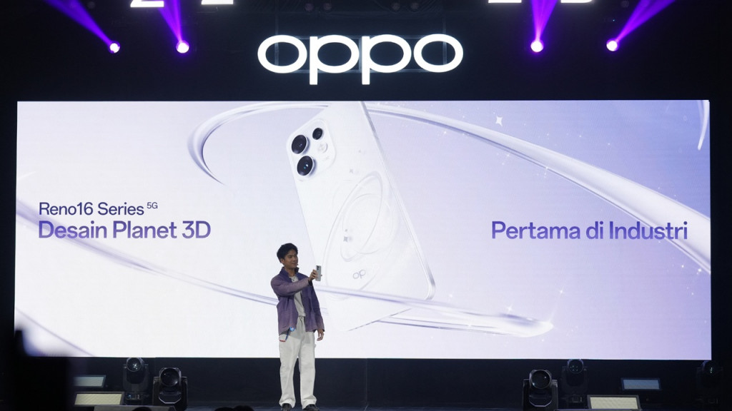 Seri oppo Reno16 telah resmi diluncurkan di Indonesia dengan desain planet 3D khusus
