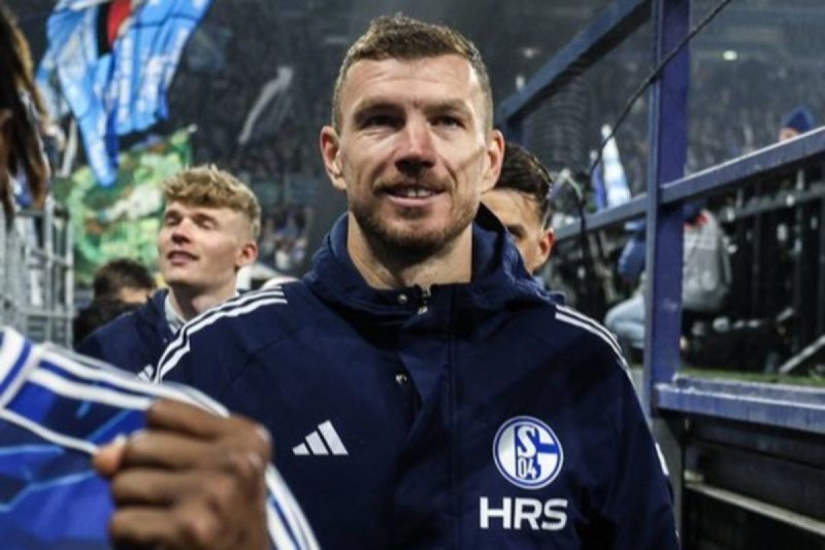 Striker veteran Edin Dzeko memutuskan untuk memperpanjang kontraknya dengan Schalke