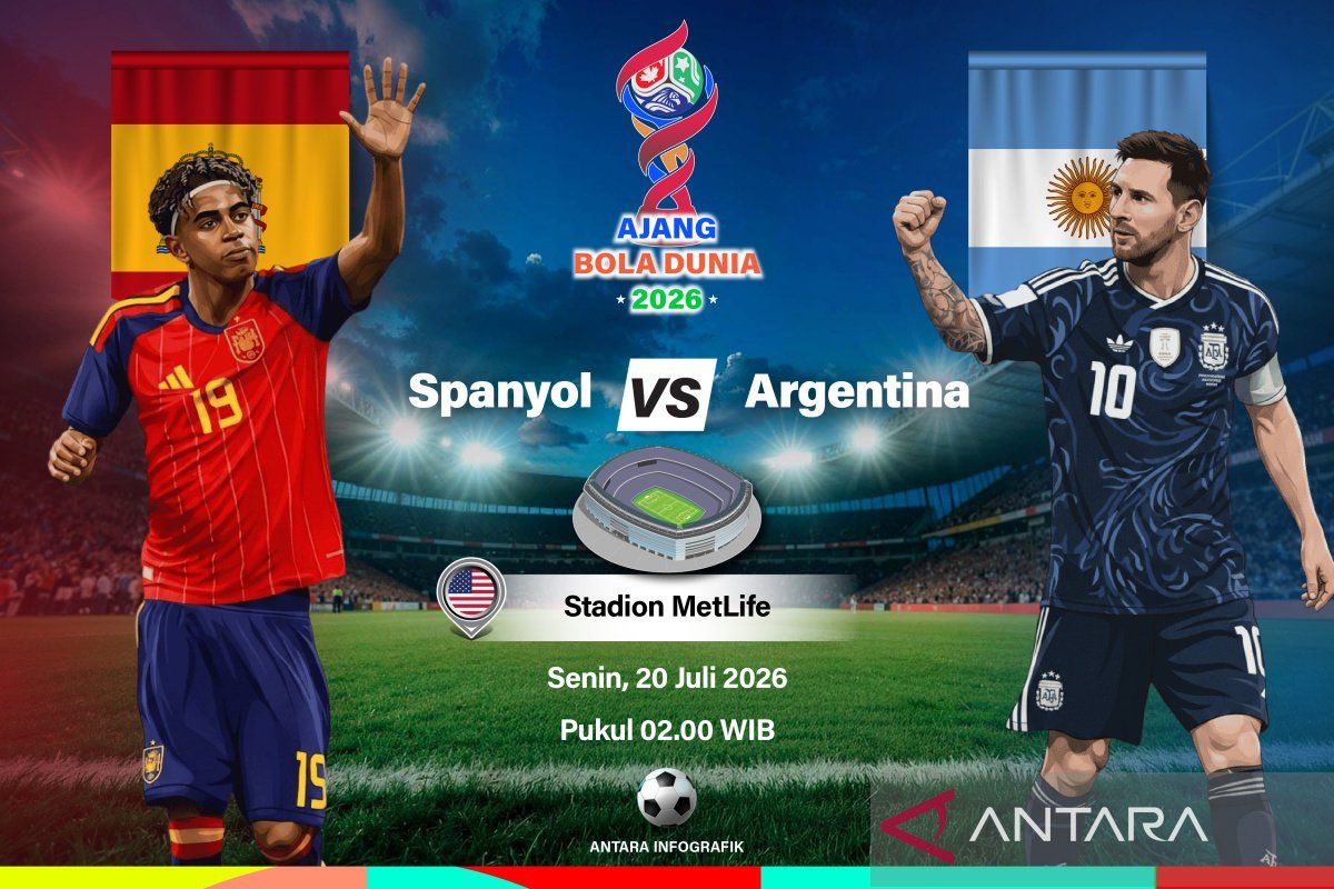 Susunan pemain: Argentina, tiga perubahan, Spanyol, tidak ada perubahan