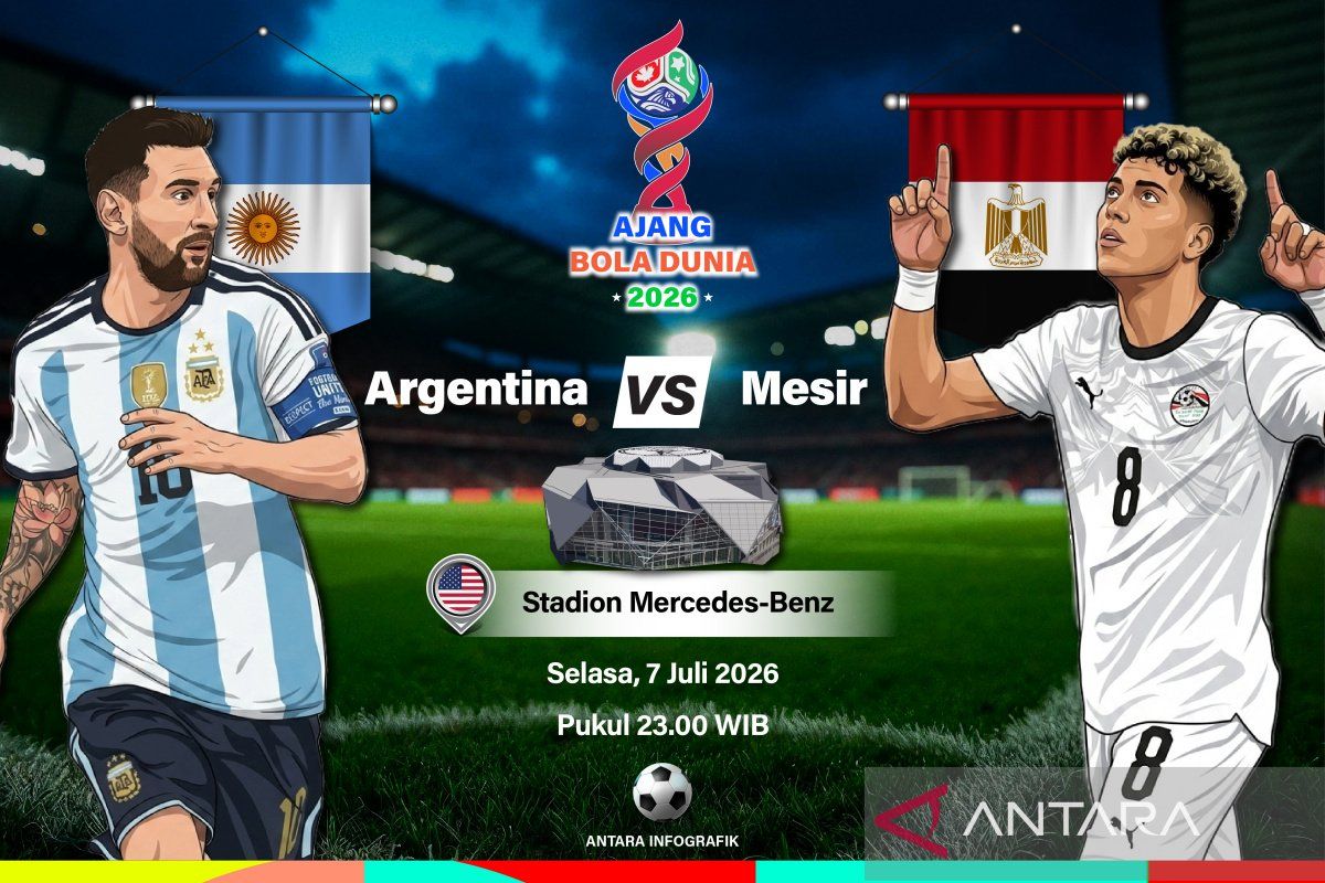 Susunan pemain Argentina vs. Mesir: Messi menghadapi Salah