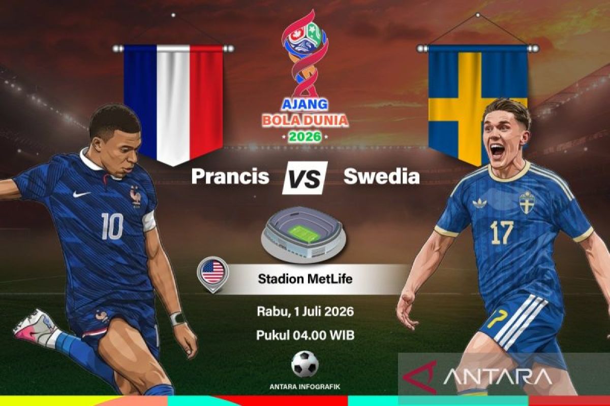 Susunan pemain Prancis vs Swedia: The Blues difavoritkan