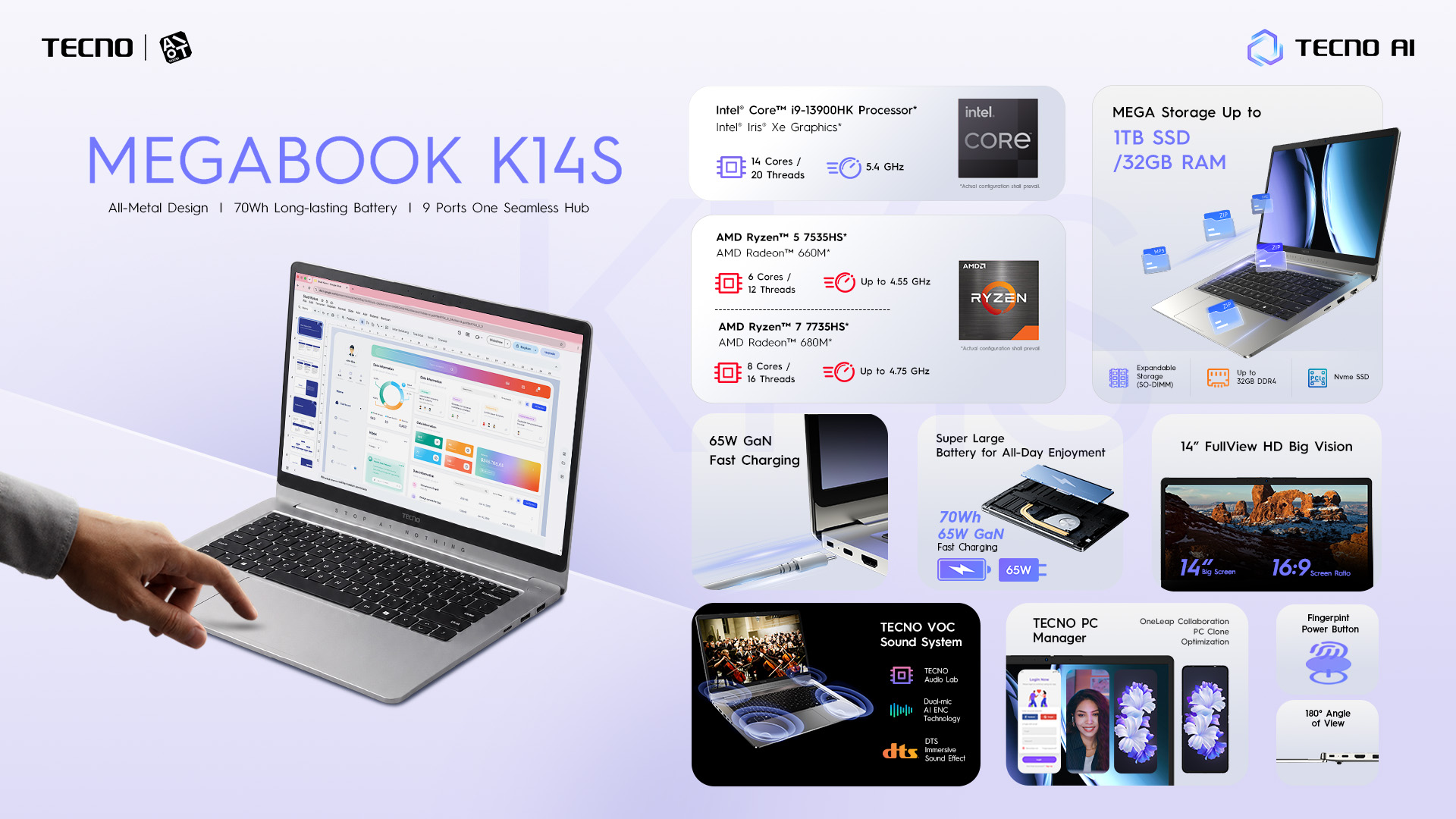 Tecno Megabook K14S telah resmi diluncurkan di Indonesia, menjadi pilihan laptop baru berukuran 14 inci