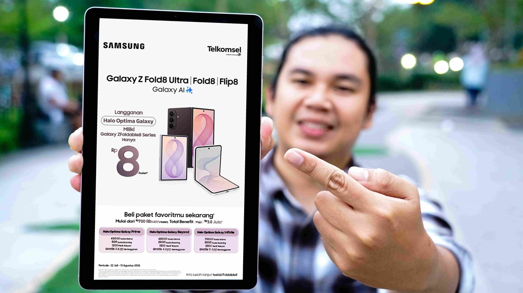 Telkomsel dan Samsung Tawarkan Bundel Galaxy Foldable 8, Bisa Dibawa Pulang Mulai Rp 8!