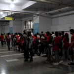 Untuk mendukung timnas Indonesia, suporter memenuhi Stadion Bakansari di Bogor