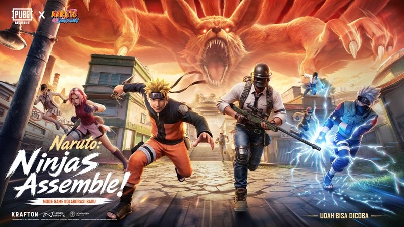 Update PUBG Mobile x Naruto Shippuden resmi hadir dan berikut fitur barunya