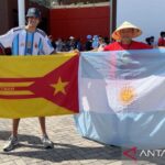 Warga dari luar Argentina mendukung Messi di Atlanta