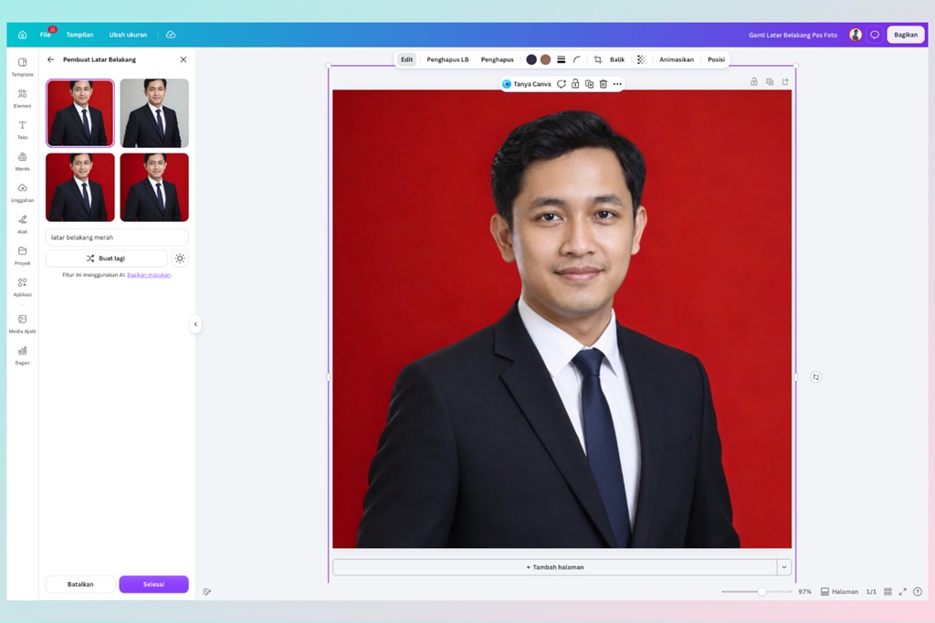 ​Cara mengubah ukuran gambar 4x6 di Canva lewat mobile, hasil siap cetak tanpa aplikasi tambahan